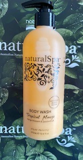 Natural Spa - Body Wash - Tropical Mango, Orange Blossom & Passionfruit - 375ml- Vegan Friendly