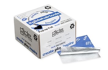 GLIDE CPI Blue Foil 666 Sheets Pop Up 12.5x28cm