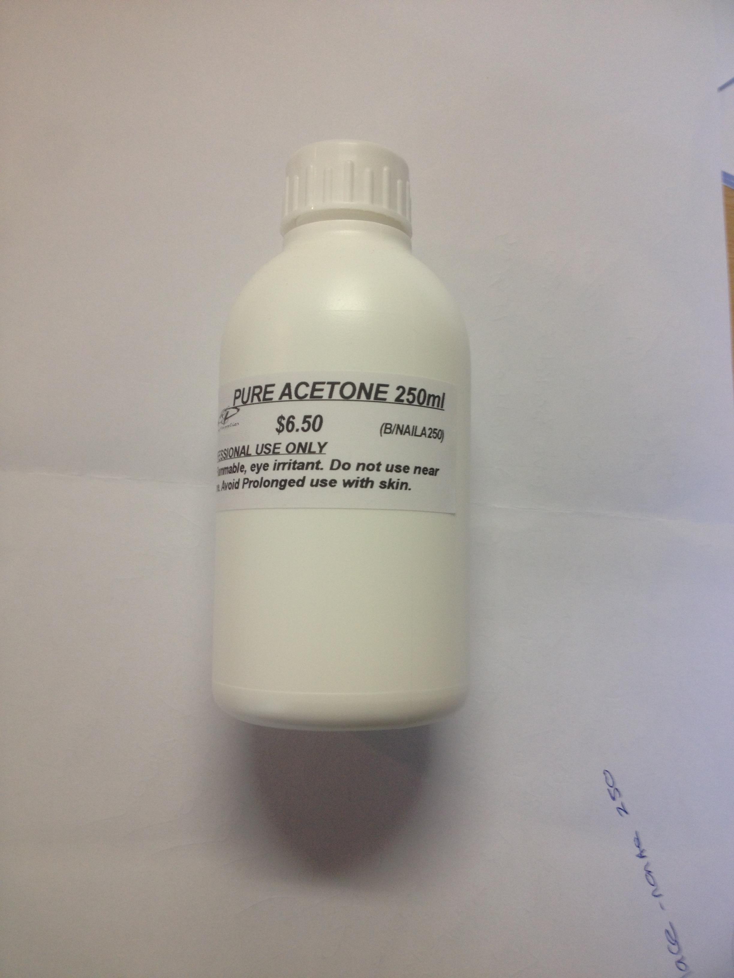 Pure Acetone 250ml - For Professional Use