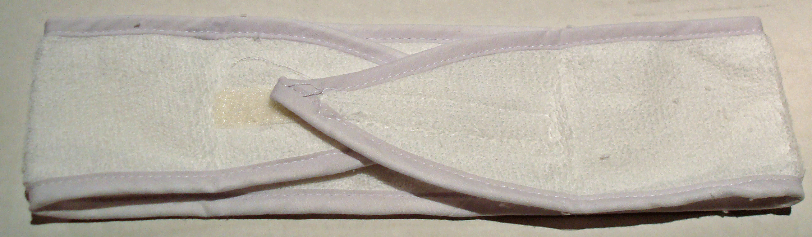 Head Band - White Towelling.