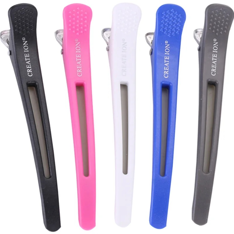 Sectioning Clips Anti No Slip Duck Billed (PK6) - COLOUR BLACK 