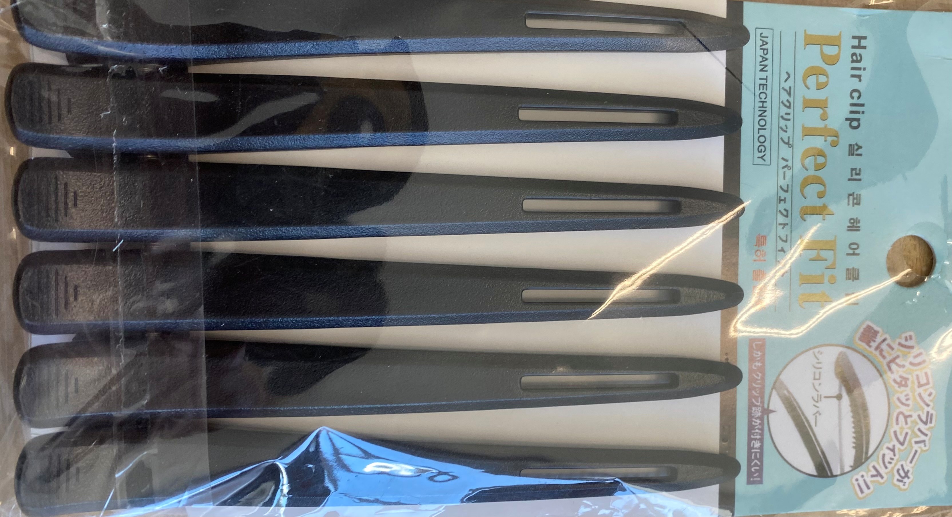 Sectioning Clips Anti No Slip Duck Billed (PK6) - COLOUR BLACK 