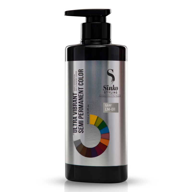 Sinko Styling  Semi-Permanent Ultra Vibrant Hair Color 500ml - Grey 