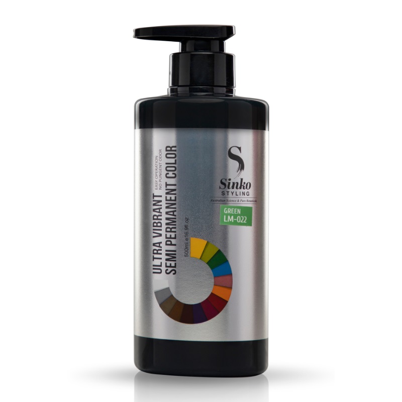 Sinko Styling Semi-Permanent Ultra Vibrant Hair Color 500ml - Green