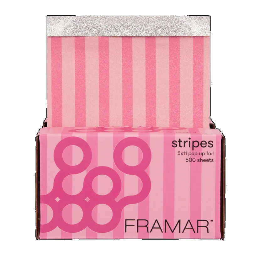 Framar Stripes Pink 5x11 Pop Ups 500 Sheets