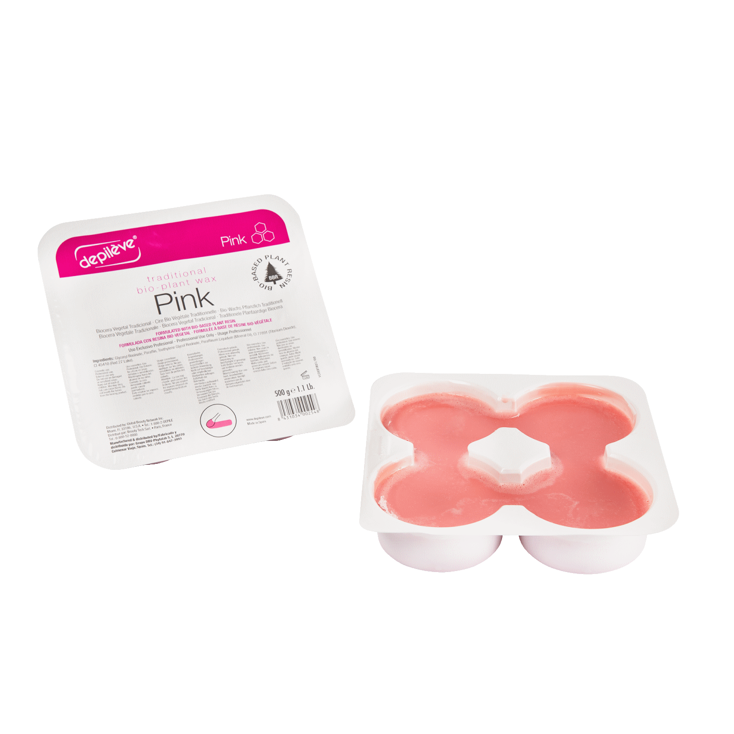 Depileve - Pink Traditional Bio Plant Hot Wax 1kg