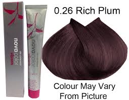 V026DE LORENZO NOVA COLOUR 60gm Vibrant Rich Plum